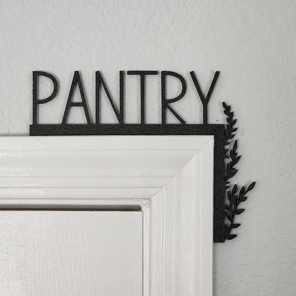 Pantry Door Topper | Over The Door Sign | Minimalist Pantry Sign | Airbnb Sign | Kitchen Decor