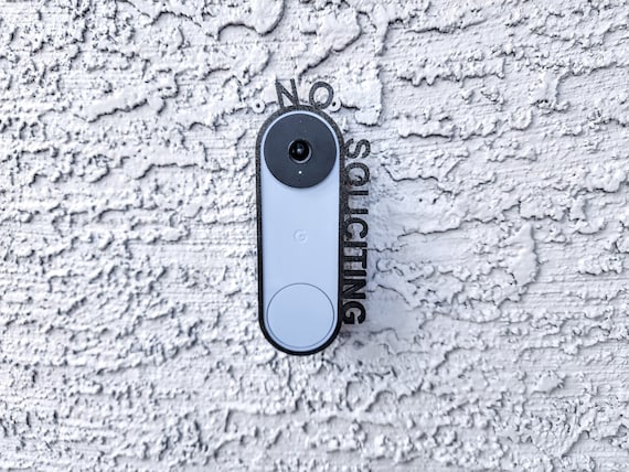 No Soliciting Sign for Google Nest Video Doorbell | Home Signs | Yard Sign | Outdoor Decor