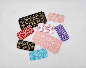 Pound Town Ticket | Funny Gag Gift | Gift For Him | Gift For Her | One Way Ticket to Poundtown | Valentines's Gift | Anniversary Gift