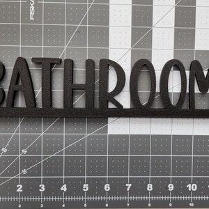 Bathroom Door Topper Over The Door Sign Farmhouse Bathroom Sign Airbnb Sign Home Decor image 3