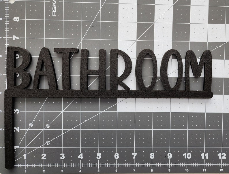 Bathroom Door Topper Over The Door Sign Farmhouse Bathroom Sign Airbnb Sign Home Decor image 3