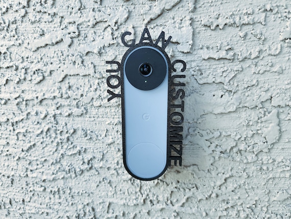Custom Sign for Google Nest Video Doorbell | Home Signs | Yard Sign | No Soliciting |Outdoor Decor