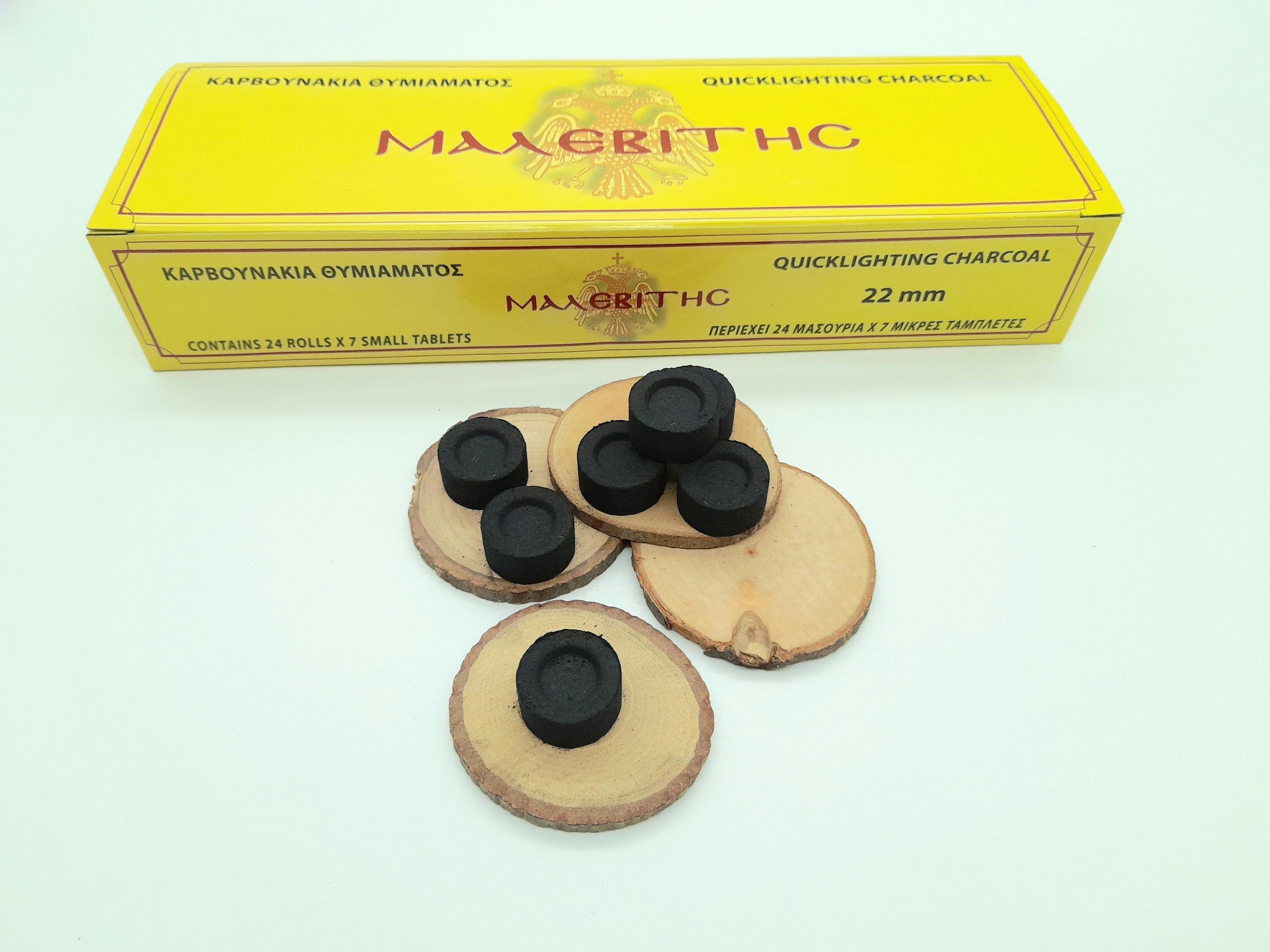 Charcoal disc for incense Quick light Big duration 22mm Etsy