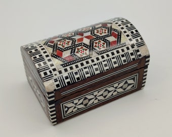 Orthodox Christianity Reliquary Box Covered And Decorated With Mother Of Pearl Luxury Edition Wooden Reliquaries