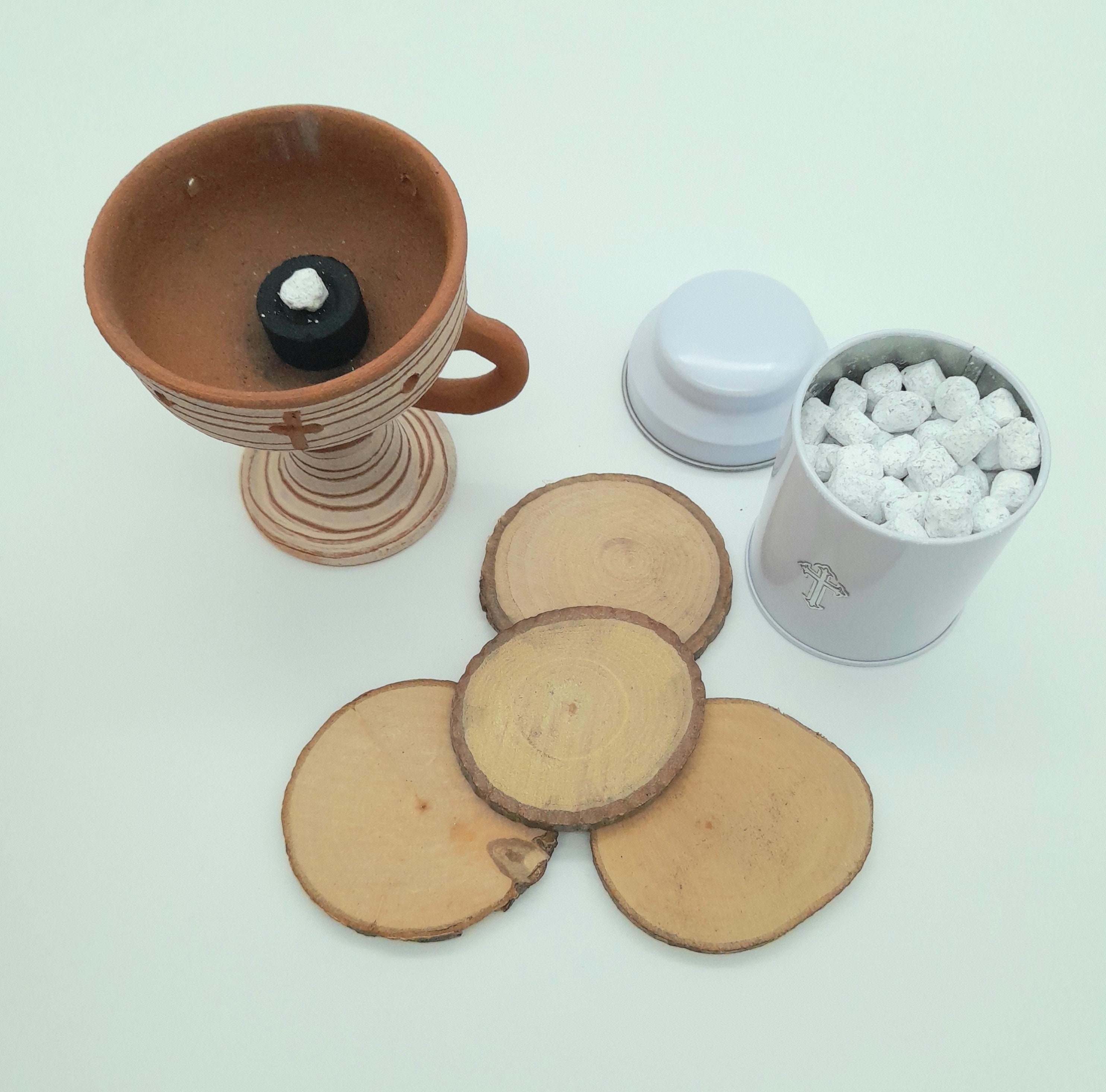 Charcoal disc for incense Quick light Big duration 22mm Etsy