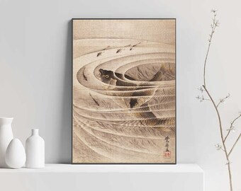 Japanese Poster, Antique Botanical Art, Vintage Art Print, Print Art, Printable Wall Art, Downloadable Poster, Home Decor, Nature Print Art
