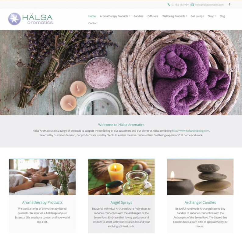 Aromatherapy Business site Design Theme With SEO Etsy Canada