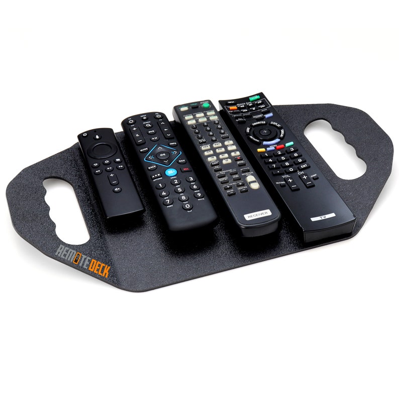 The RemoteDeck is the Ultimate Solution to Organize, Store, Access and Use All of Your Remotes FREE SHIPPING in USA Black Large (15")