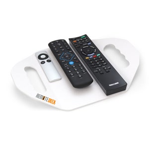 The RemoteDeck is the Ultimate Solution to Organize, Store, Access and Use All of Your Remotes FREE SHIPPING in USA White Medium (12.5")
