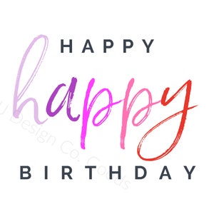 Happy Birthday poster, Happy Birthday Sign, Girl birthday Decor, Birthday decor, birthday party printable, birthday party decor, party decor
