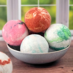 Wool Dryer Balls - Felted Wool Dryer Balls