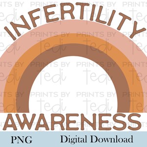 Concienciación sobre la infertilidad Descarga digital boho, archivos png de FIV para camisas, diseños de sublimación, archivo digital, diseño TTC, diseño NIAW.