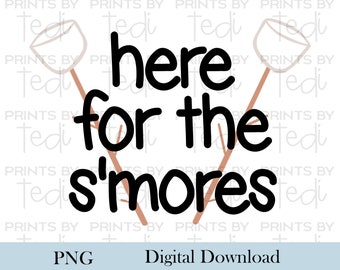 Here for the S'mores PNG, marshmallow stick digital download, boho PNG files for kids shirts, children sublimation designs, Digital File.