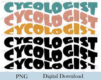 Cycologist boho lettering PNG, Biking & cycling digital download, stationary bike, PNG files for shirts, sublimation designs, Digital File