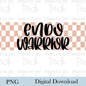 Checkered Endo Warrior PNG, Fichiers Png pour chemises, Téléchargement numérique FIV, conception de sublimation, Fichier numérique, conception TTC, conception de guerrier.