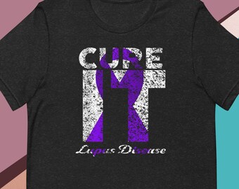 Cure It Lupus Disease Awareness Ribbon Unisex t-shirt