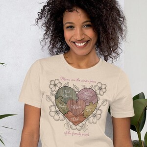 Moms Are The Center Piece To The Family Puzzle Mother’s Day Gift Unisex t-shirt
