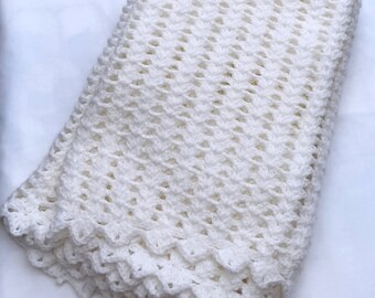 Baby handmade crotechet shawl