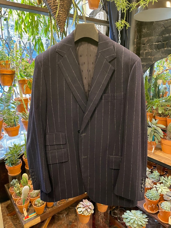 Vintage Pinstripe 1940s Wool Suit Set