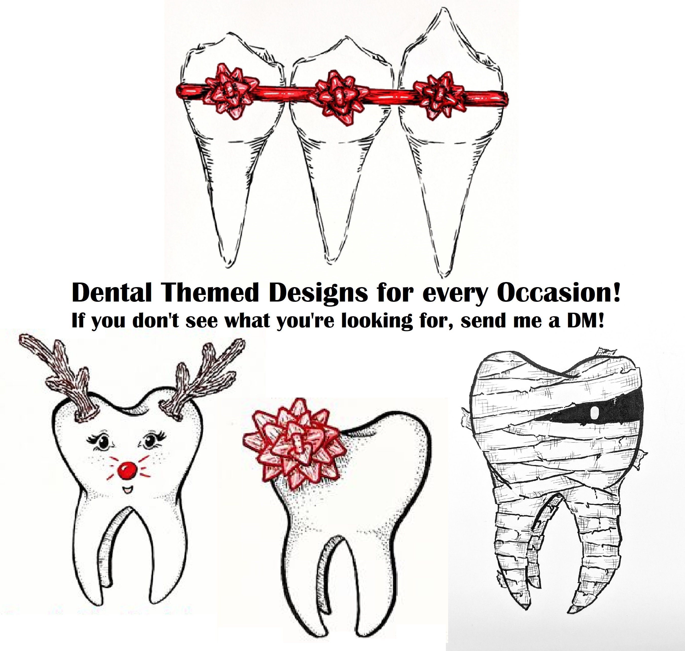 Printable Tooth Numbering Diagram for Dental offices Etsy