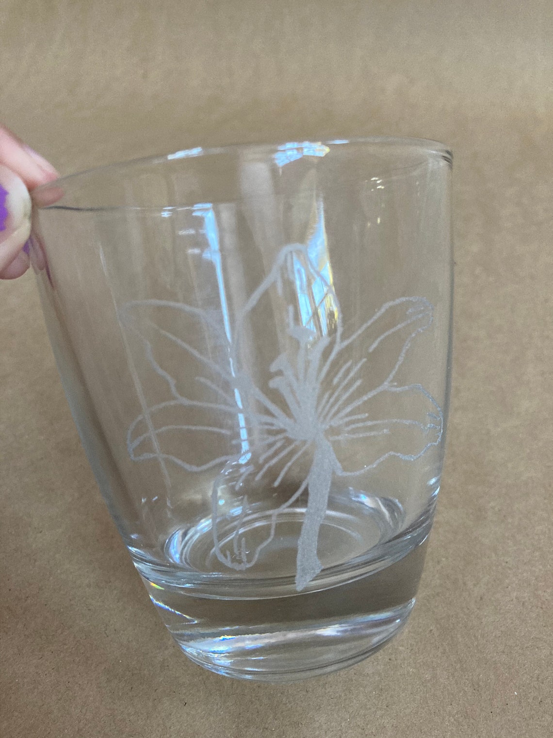 Etched Tumbler Glass Etsy