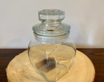 Home Garden Glass Apothecary Jar Clear Canister Candy Vintage Lid Jars Storage Set 3 Large Kitchen Storage Organization