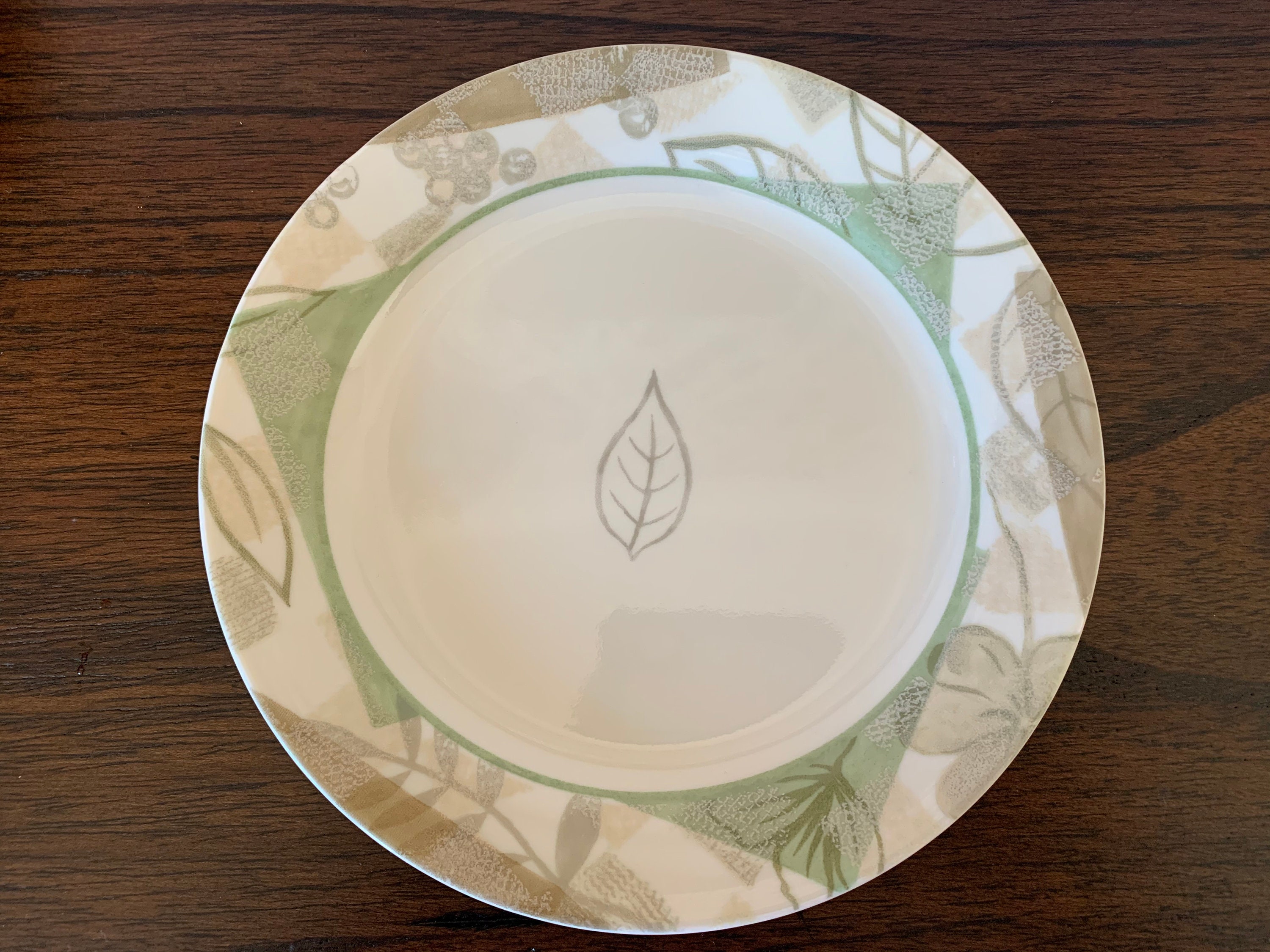 Corelle Vitrelle Textured Leaves Tan Colored Dessert Bread and Etsy