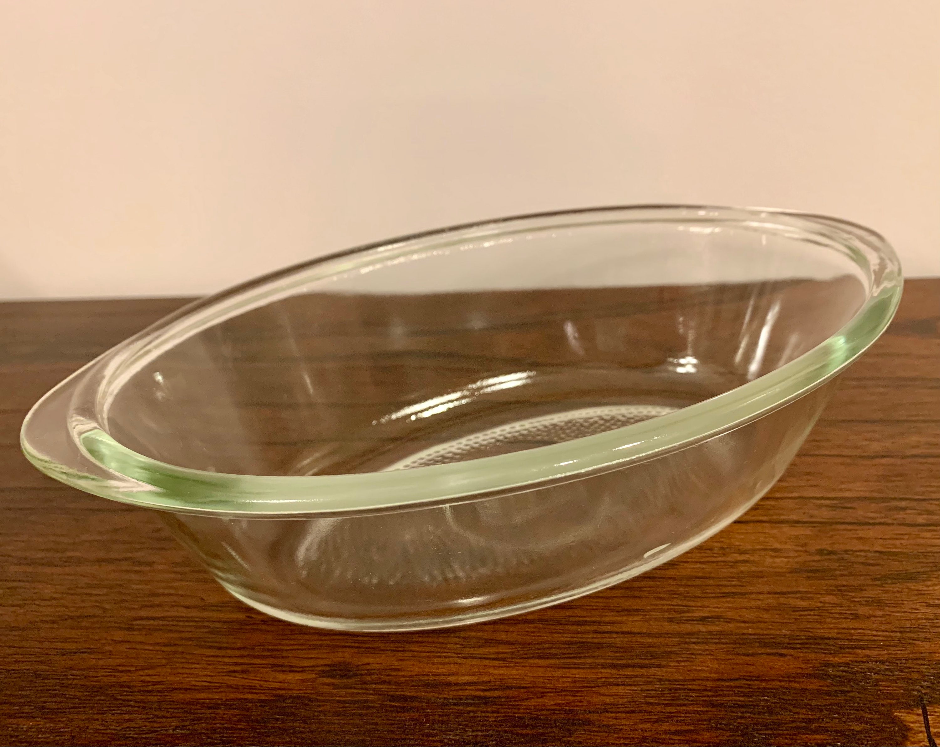 Vintage Oval Clear Glass Glasbake 1 Qt Baking Casserole Etsy