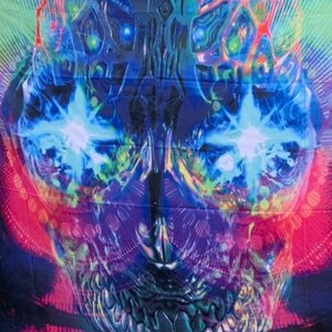 Add a Creative Touch to your Spaces with this Colourful Skull Wall Hanging/Cloth Perfect for Backdrops / Craft & Market Stalls / Live Shows