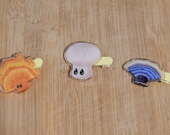 Mushroom Hair Clips | Hair Accessories | Cute | Fun | Clips | SquishyLittleMushrooms