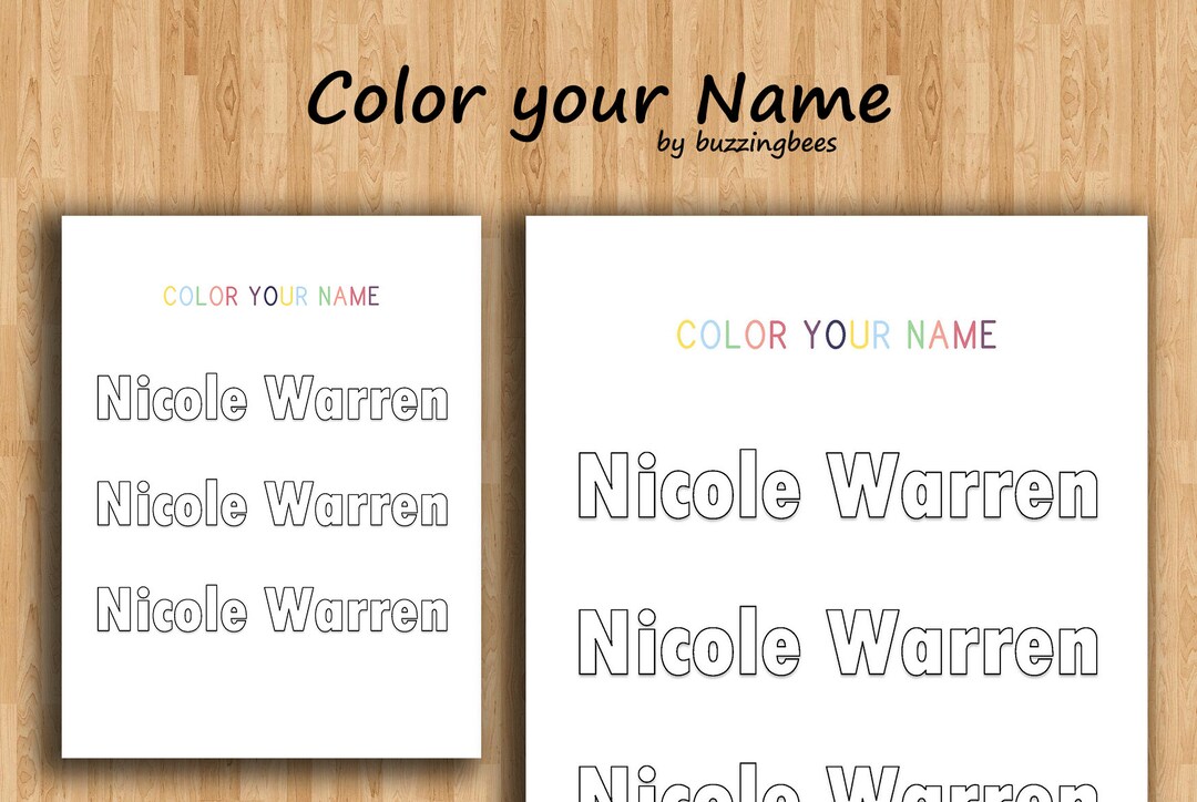 Custom Name Coloring Worksheet, Homeschool Coloring Worksheet ...