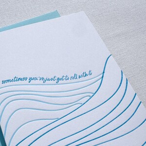 Roll With It - Letterpress Gedruckte Grußkarte