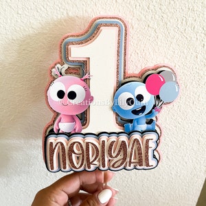 GooGoo & GaaGaa 3D Cake Topper
