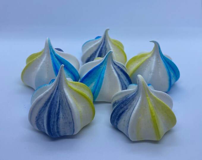 50 mini baisers à la meringue maison à rayures multicolores - Etsy France