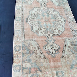 5x8 TURKISH VINTAGE RUG, 5x8 Rug, 5x8 Vintage Rug, Handmade Wool Rug, 5x8, Turkish Area Rug, Distressed Rug, 5x8 Area Rug, 4.46x7.56 feet