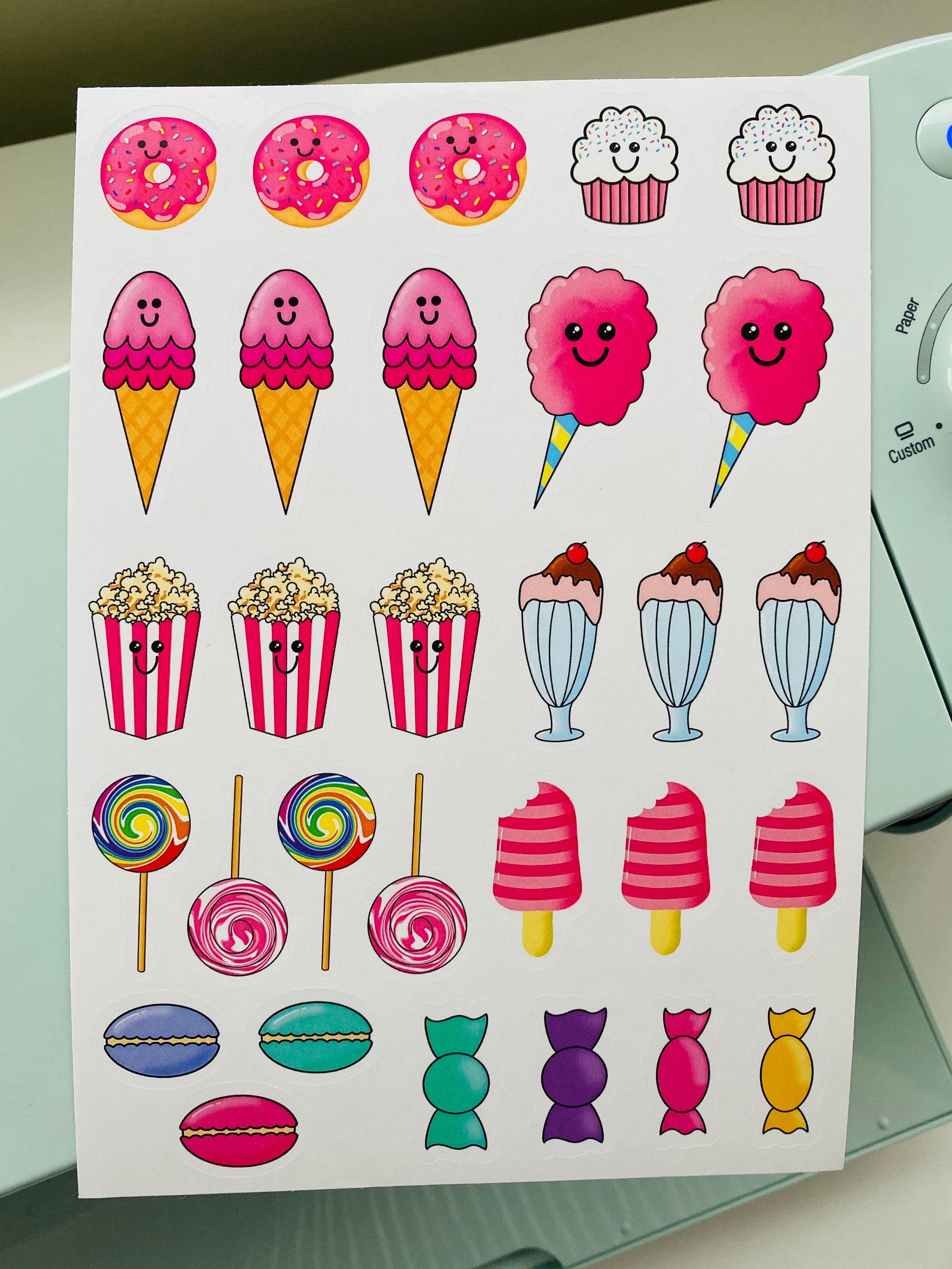 Süße Leckereien Sticker Sheet A5Aufkleber Sticker Etsy