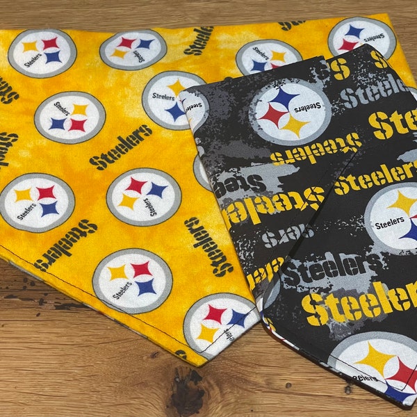 Steelers Nation! Pittsburgh Steelers bandana, football Season, Touchdown! Snap bandana or Over the collar (OTC) style! New Black design!