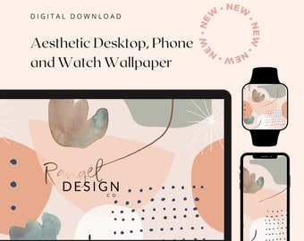 DIGITAL DOWNLOAD: Boho Aesthetic Phone and Watch Wallpaper Download