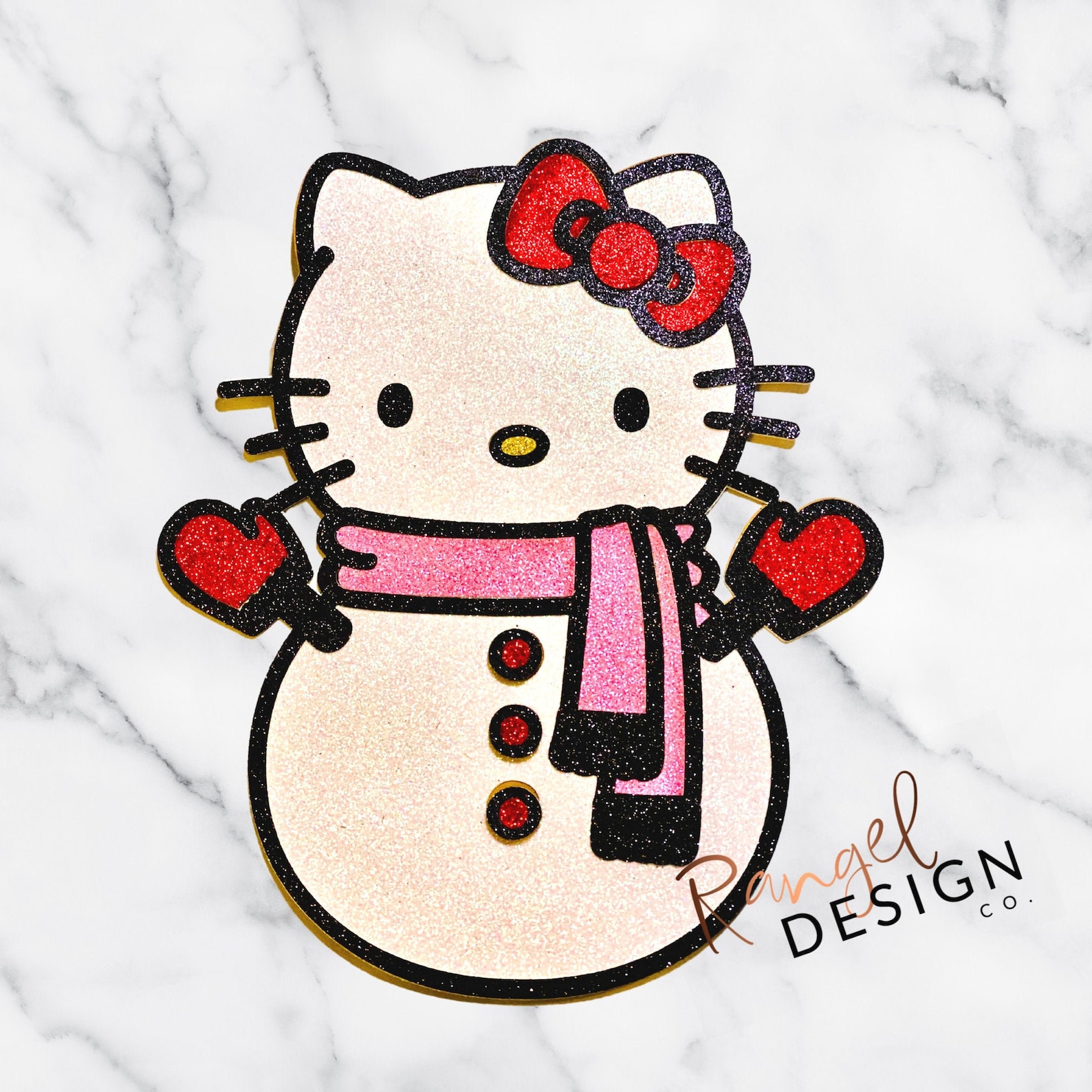 89 Buildable Hello Kitty Snowman Glitter Reward | Etsy
