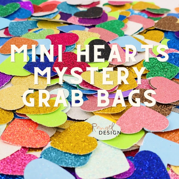 Mini Glitter Hearts Mystery Grab Bags - Props For Teaching English Online | Teaching ESL Online Props