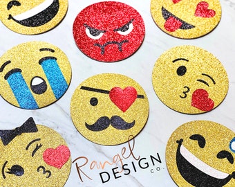 Colorful Emoji Faces - Teaching Reward/Props for ESL Teachers - Set of 8 - Props For Teaching English Online | Teaching ESL Online Props