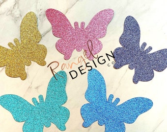 1 Layer Butterfly Glitter Rewards/Props 3 - Set of 5 - Props For Teaching English Online | Teaching ESL Online Props