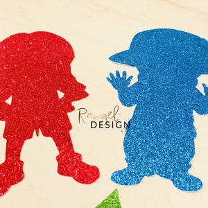 Meg, Mike, Dino Glitter Set Reward/props - Props for Teaching English ...