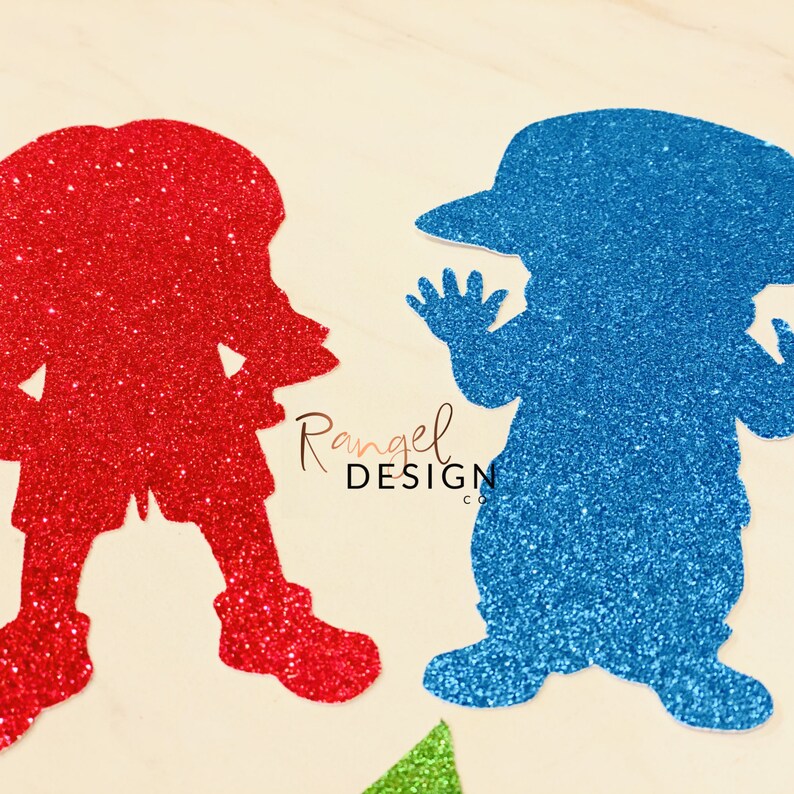 Meg, Mike, Dino Glitter Set Reward/props - Props for Teaching English ...