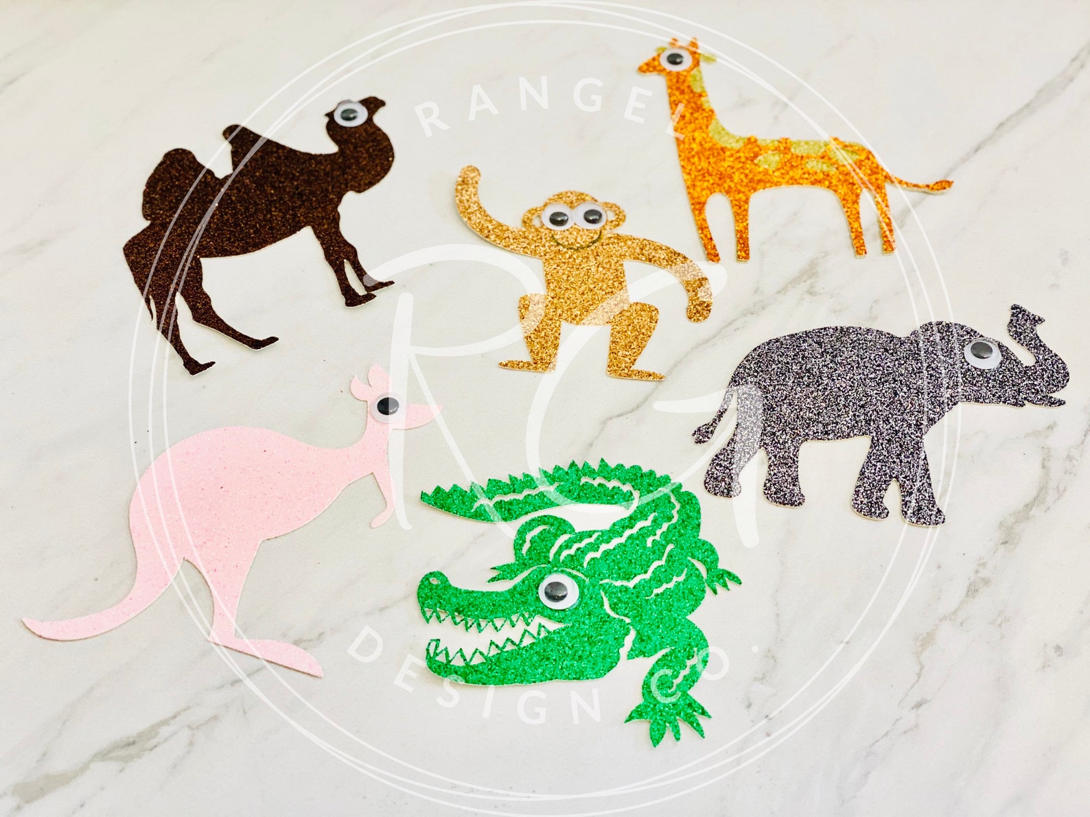 Zoo Animals Teaching Reward/props Set of 6 Props for Teaching English