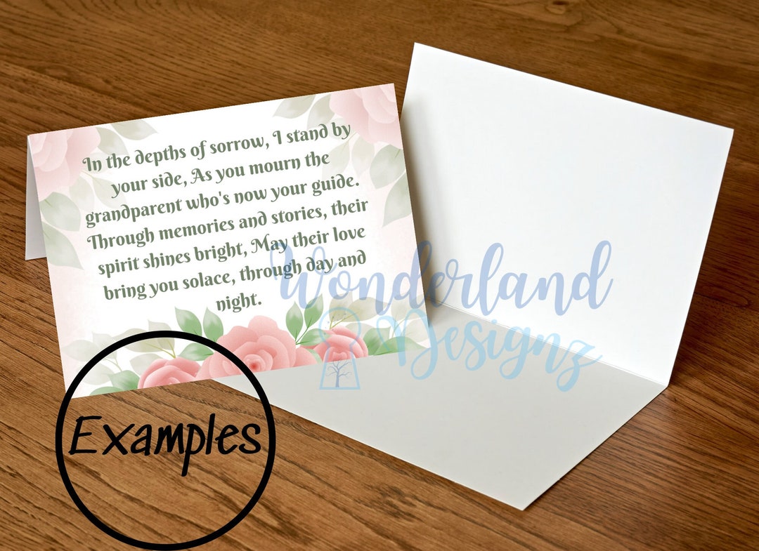 Grandparent Loss Bereavement PNG Digital Download Set 3 Empathetic