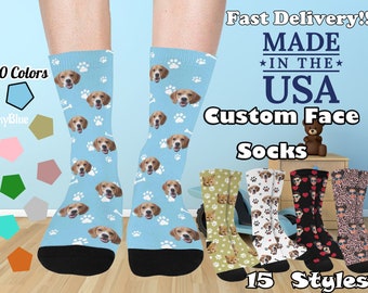Custom Face Socks custom Photo Socks Custom Socks - Etsy
