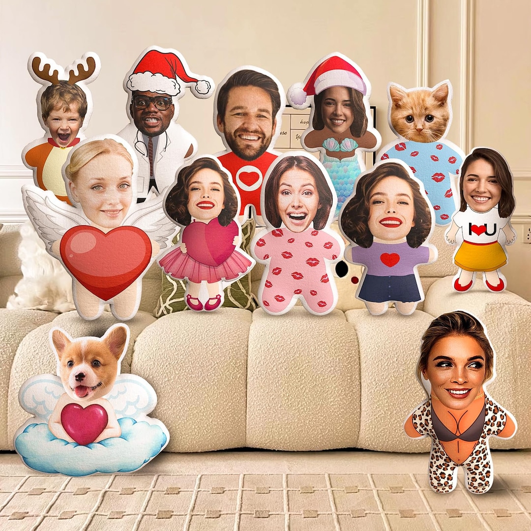 Custom Human Pillow,personalized Photo Pillow,faces Cushions,custom 3d