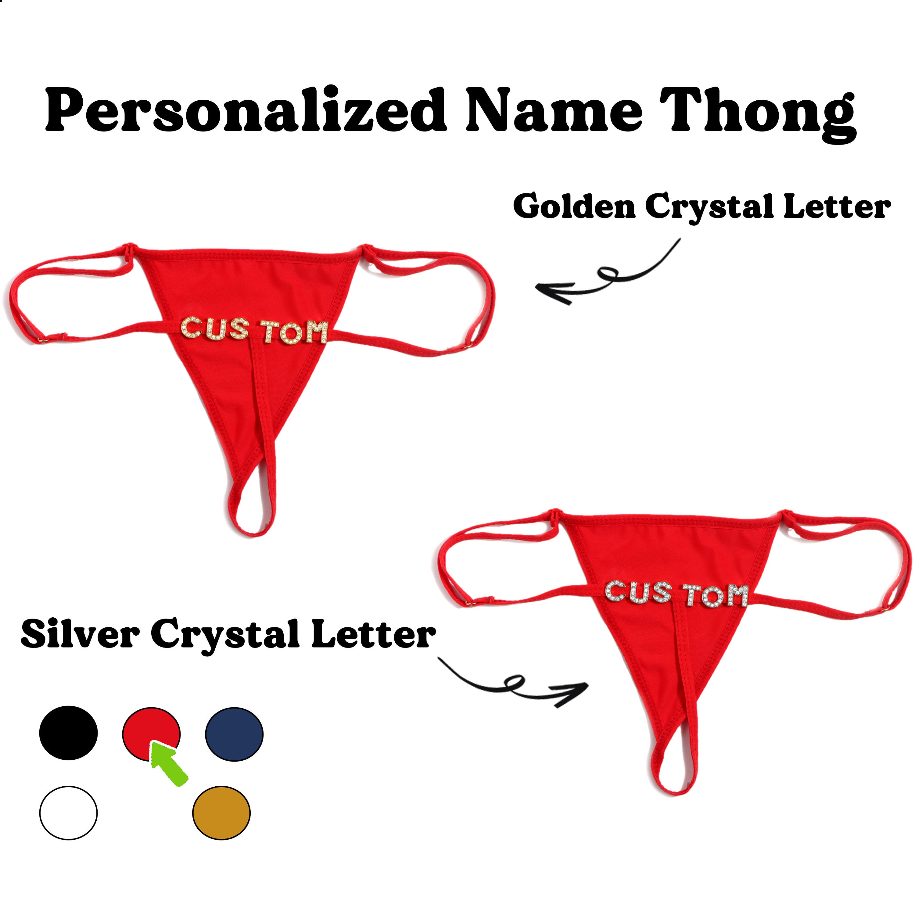 Custom Crystal Thong -  New Zealand