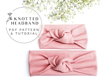 Knotted Headband Pattern Baby Headband pattern Top Knot headband pattern Baby headwrap Knot Headwrap PDF Sewing Pattern Mommy and Me Headban
